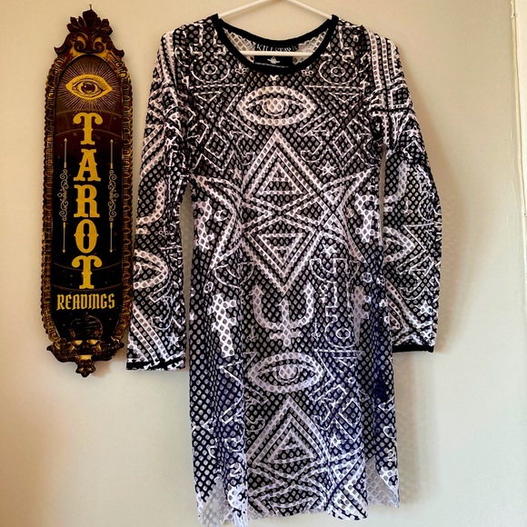 Killstar Mesh Occult Bodycon Dress NWOT - Picture 1 of 3
